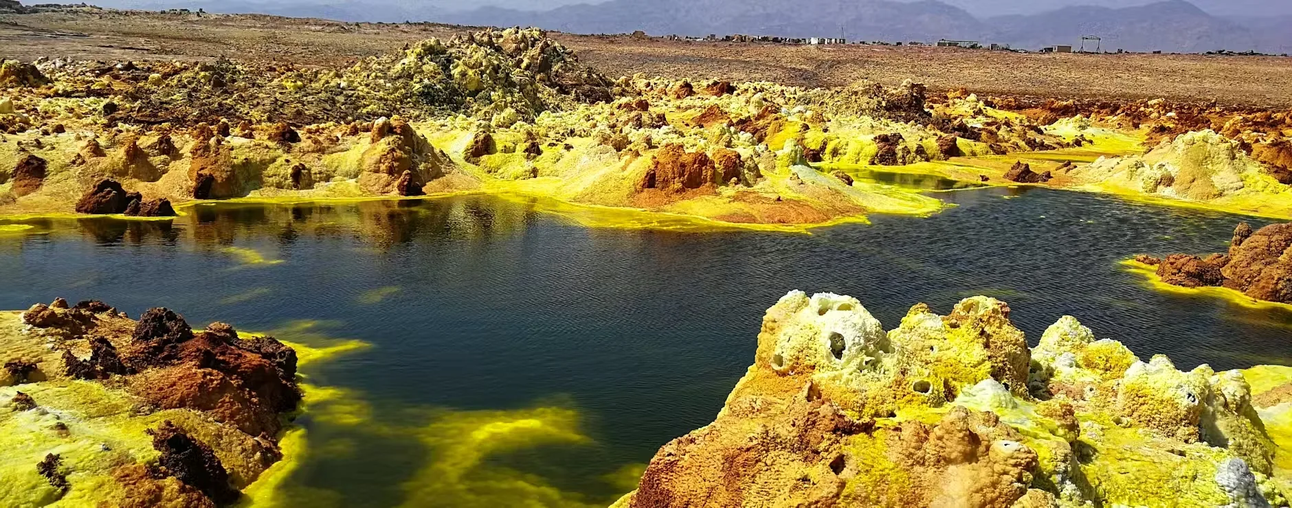 Danakil-desert. Hottest place in the world